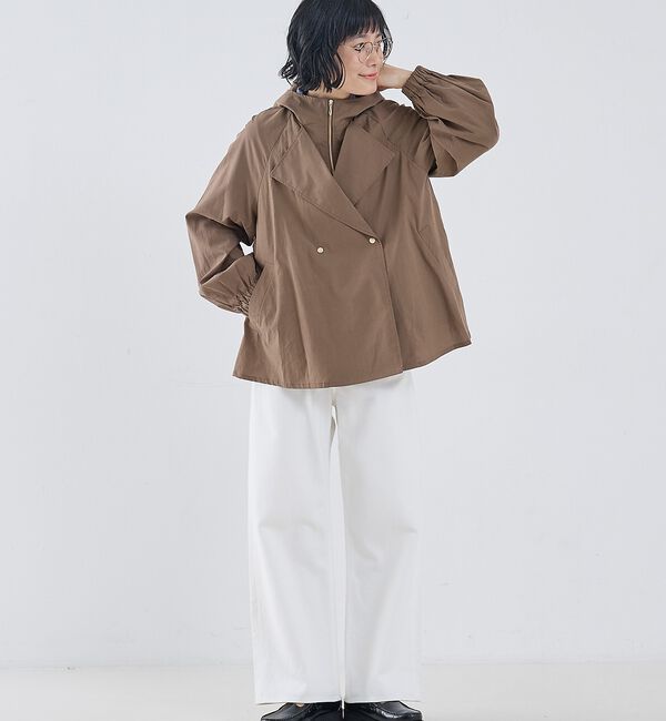 collex「レイヤード風ジップアップコート」|ブルゾン・スタジャン|