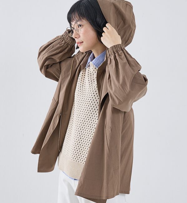 collex「レイヤード風ジップアップコート」|ブルゾン・スタジャン|