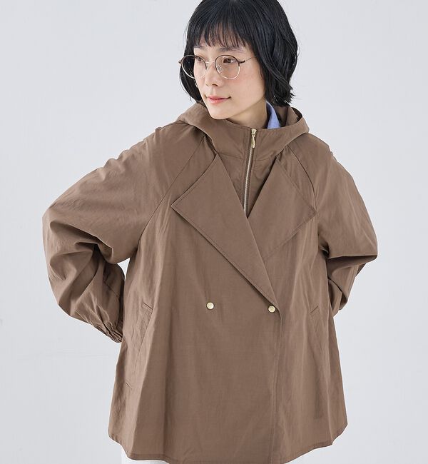 collex「レイヤード風ジップアップコート」|ブルゾン・スタジャン|