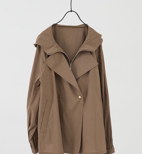 collex「レイヤード風ジップアップコート」|ブルゾン・スタジャン|