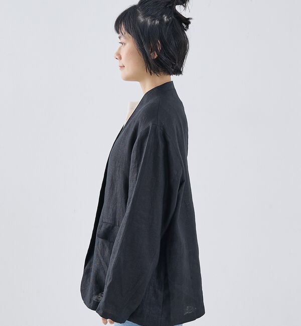 collex「麻ノーカラージャケット」|ノーカラージャケット|