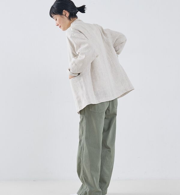 collex「麻ノーカラージャケット」|ノーカラージャケット|