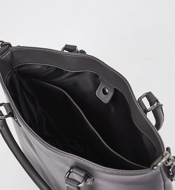 ABAHOUSE「【WEB別注】シボレザー 縦型 2WAY トートバッグ」|トートバッグ|