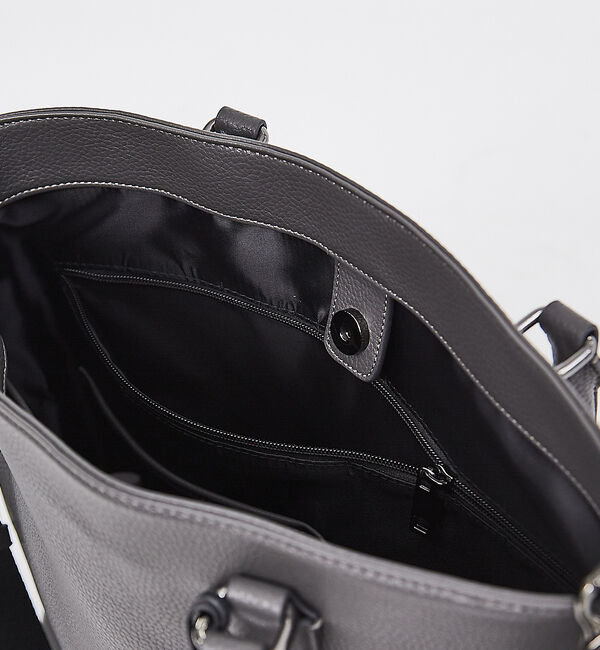 ABAHOUSE「【WEB別注】シボレザー 縦型 2WAY トートバッグ」|トートバッグ|