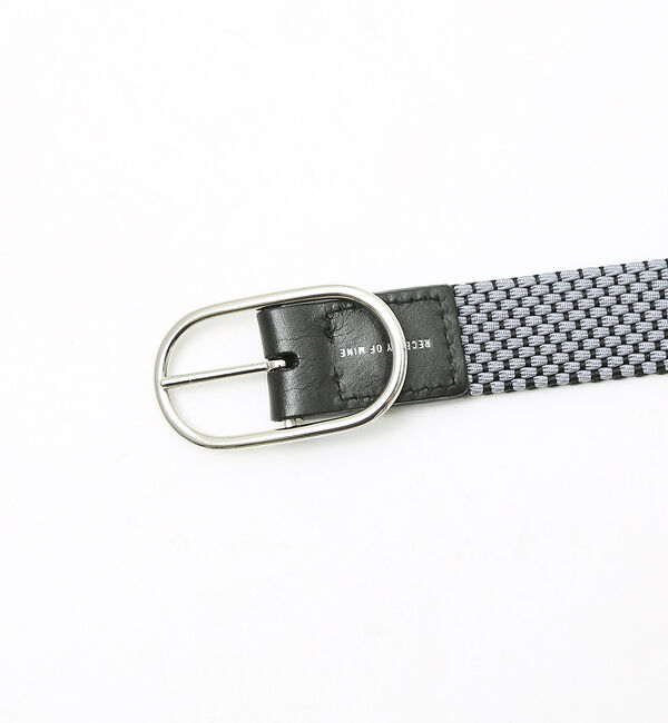 ABAHOUSE「リバーシブル  ゴムメッシュベルト【ブラウン&times;ネイビー / ブラック&times;グレー】」|ベルト|