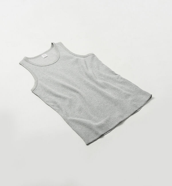 ABAHOUSE「【JEMORGAN/ジェーイーモーガン】ワッフル タンクトップ」|キャミソール|グレー
