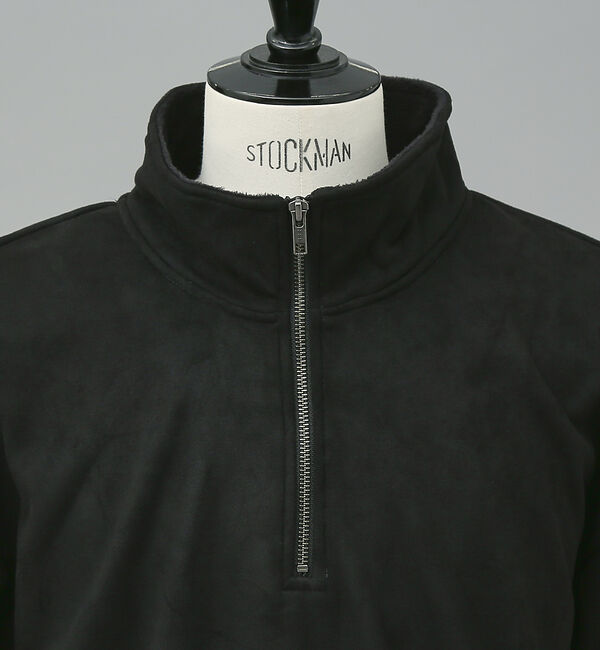 ABAHOUSE「スウェード 裏起毛 ハーフジップ トレーナー」|スウェット・ジャージ|