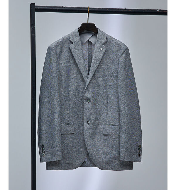 ABAHOUSE「【セットアップ対応/FLEX JACKET】TOP調 カラミ メッシュ ナチュラ」|テーラードジャケット|