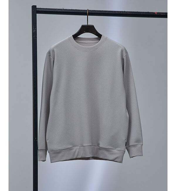 ABAHOUSE「【セットアップ対応】ハニカムメッシュ プルオーバー / スウェット」|スウェット・ジャージ|グレージュ