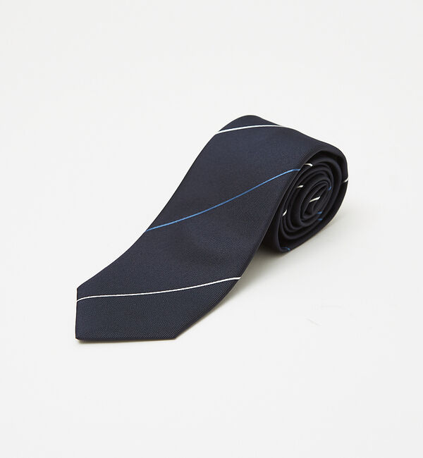 ABAHOUSE「ナローレジメンタルネクタイ」|ネクタイ・蝶ネクタイ|ネイビー