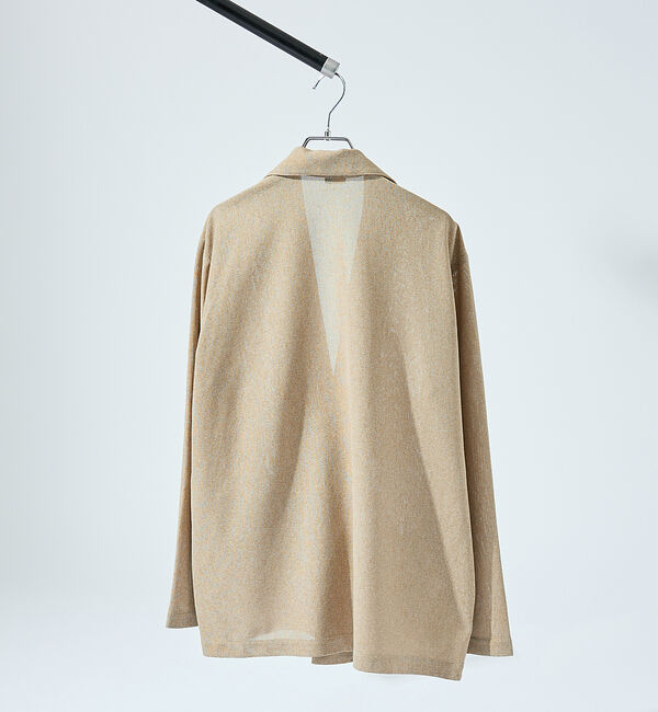 ABAHOUSE「【シアー素材】SHARIR JERSEY ラペル カーディガン / 吸水速乾 軽」|カーディガン|