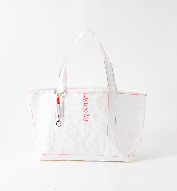 ABAHOUSE「【THAILAND MADE／タイランド メイド】チャーム付きトートバッグM/セ」|トートバッグ|