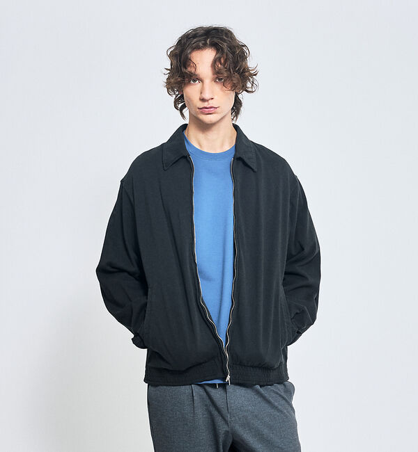 ABAHOUSE「オーバーダイ コットン ZIPブルゾン / オーバーサイズ」|ブルゾン・スタジャン|