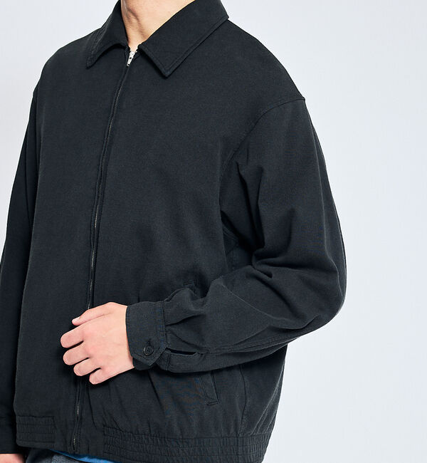 ABAHOUSE「オーバーダイ コットン ZIPブルゾン / オーバーサイズ」|ブルゾン・スタジャン|