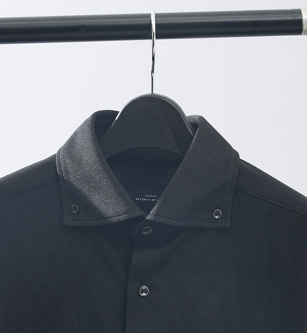 ABAHOUSE「【ON/OFF兼用】MESH JERSEY ボタンダウンシャツ / FLEX S」|シャツ・ブラウス|