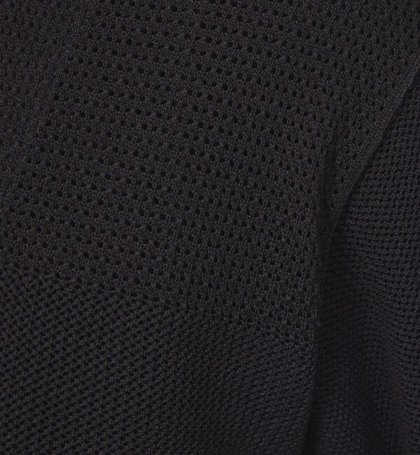 ABAHOUSE「2トーン シアーメッシュ 1ボタン カーディガン」|カーディガン|