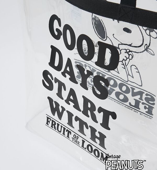 ABAHOUSE「【FRUIT OF THE LOOM/フルーツオブザルーム】PEANUTS コラ」|トートバッグ|