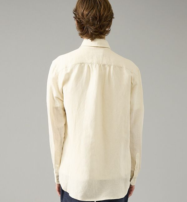 ABAHOUSE「【BIO加工】リネンブレンド レギュラーフィットシャツ【予約】」|シャツ・ブラウス|