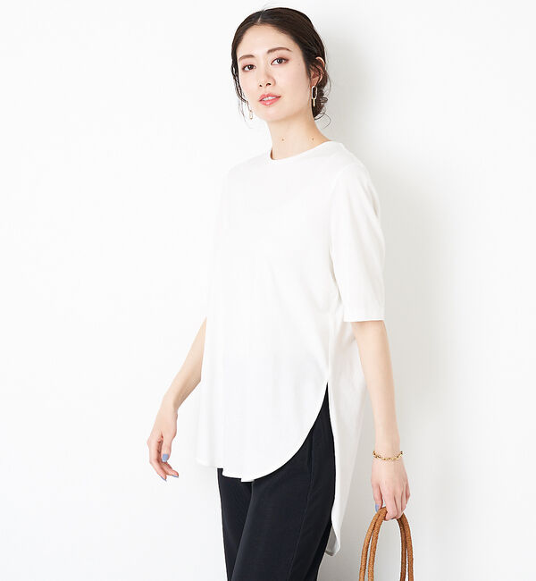 Rouge vif「ラウンドヘムカットソー」|Tシャツ・カットソー|