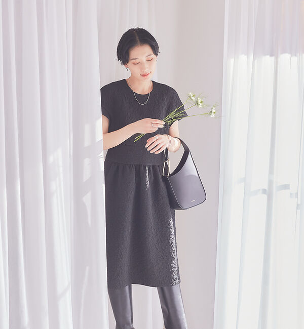 Rouge vif「【BELLE ROBE】ふくれジャガードワンピース」|ワンピース|