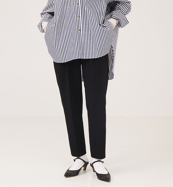 Rouge vif「ダブルクロステーパードパンツ」|その他|ブラック