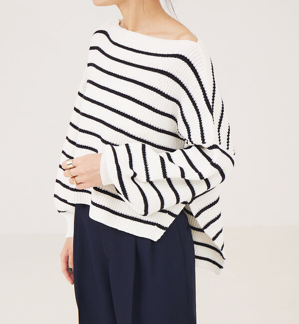 Rouge vif「片畔ハイバルニット」|ニット・セーター|