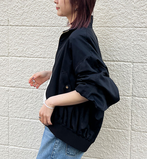 Rouge vif「ショートコクーン ナイロンブルゾン」|ブルゾン・スタジャン|