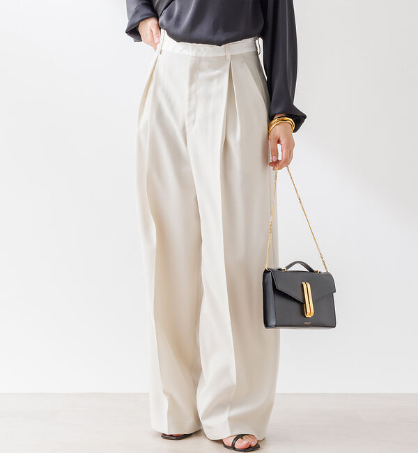 Rouge vif「【セットアップ対応】マーベルト ワイドパンツ」|その他|アイボリー