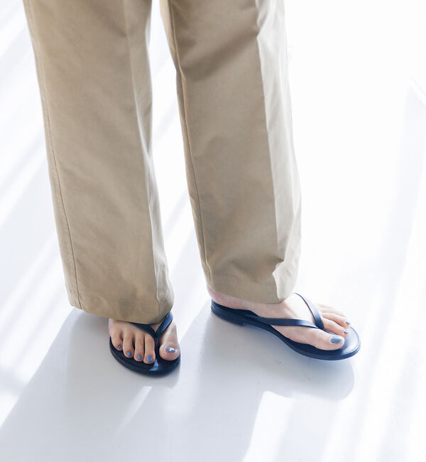 Rouge vif「【NICOLAS LAINAS/ニコラスライナス】レザートングサンダル」|サンダル|