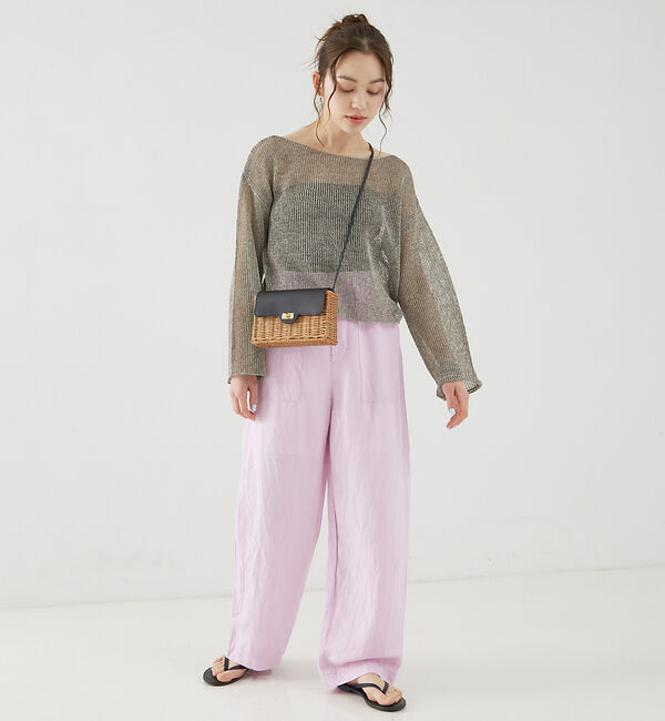 Rouge vif「【追加】レーヨンリネンベイカーイージーパンツ」|その他|