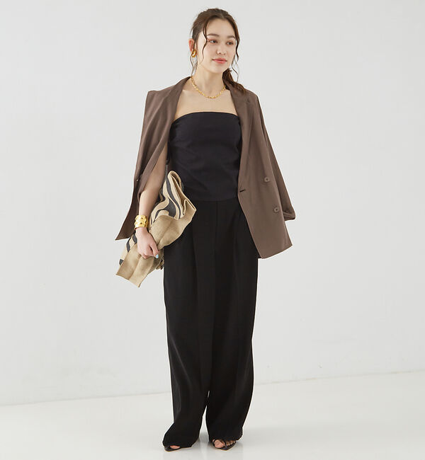 Rouge vif「パット付きベアトップサロペット」|オールインワン|