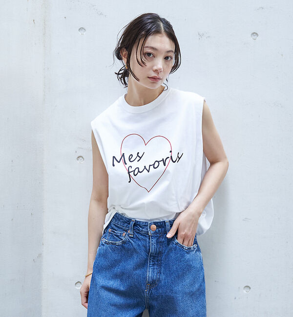 Rouge vif「ハートロゴノースリボックスTEE」|Tシャツ・カットソー|