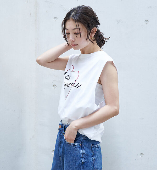 Rouge vif「ハートロゴノースリボックスTEE」|Tシャツ・カットソー|