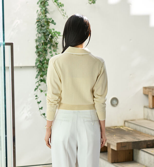 Rouge vif「カラースキームポロニットプルオーバー」|ニット・セーター|