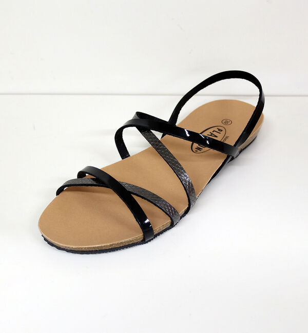 Rouge vif「【PLAKTON/プラクトン】クロスストラップサンダル【WEB限定】【予約】」|サンダル|