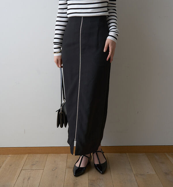 Rouge vif「【一部店舗限定】フロントZIPストレッチハイウエストスカート」|スカート|