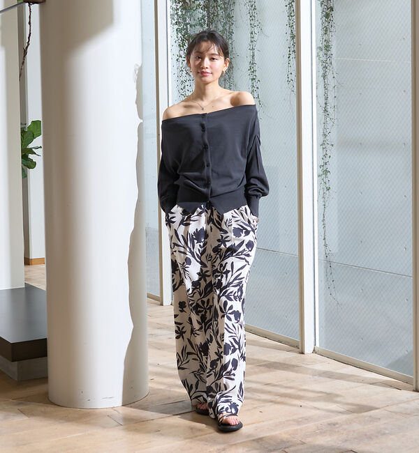 Rouge vif「モノトーンプリントイージーパンツ」|その他|