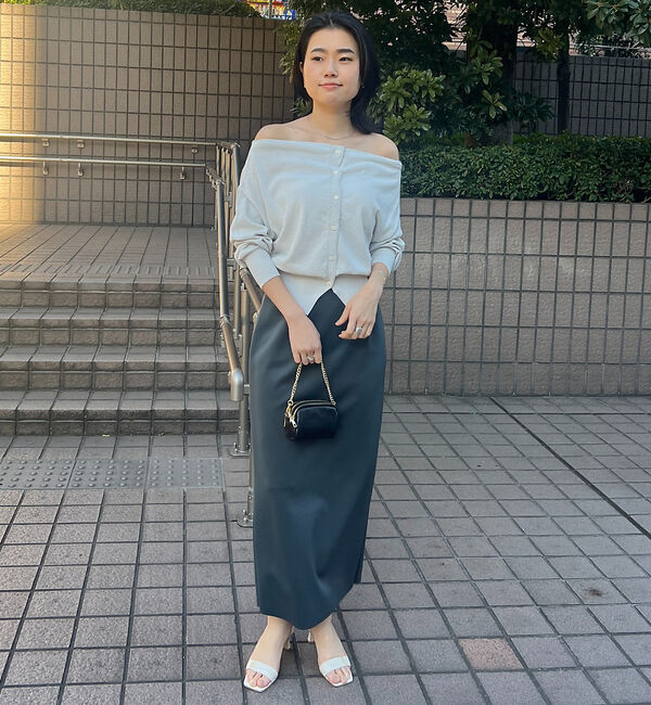 Rouge vif「オフショルダー2WAYカーディガン」|カーディガン|