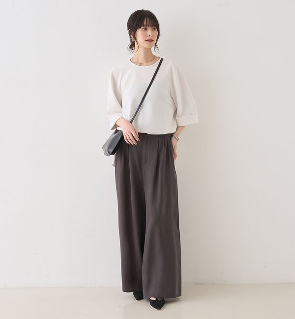 Rouge vif「【セットアップ対応】キュプラフィブリル ワイドパンツ」|その他|