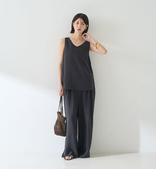 Rouge vif「【セットアップ対応】キュプラフィブリル ワイドパンツ」|その他|