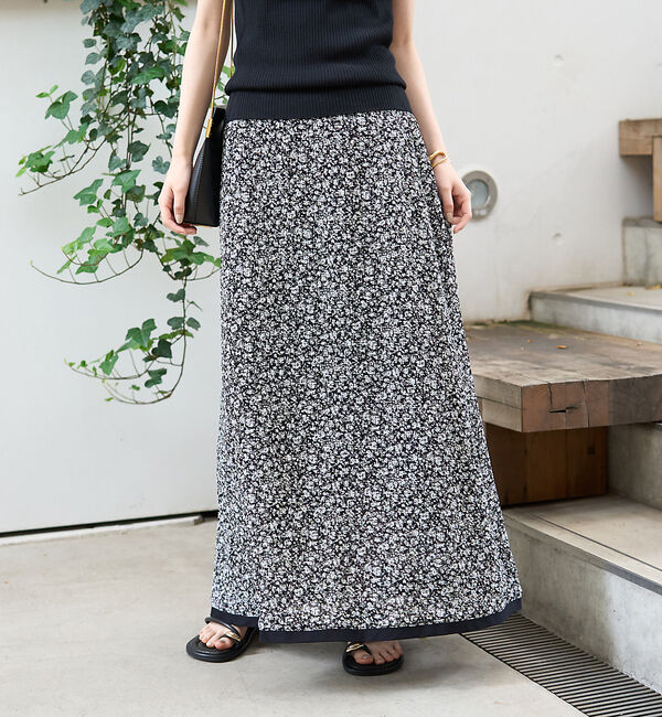 Rouge vif「ストレッチサッカープリントスカート」|スカート|