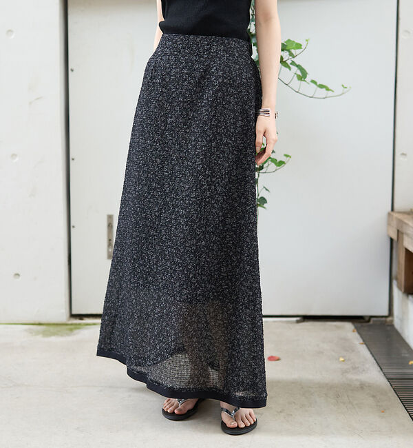 Rouge vif「ストレッチサッカープリントスカート」|スカート|