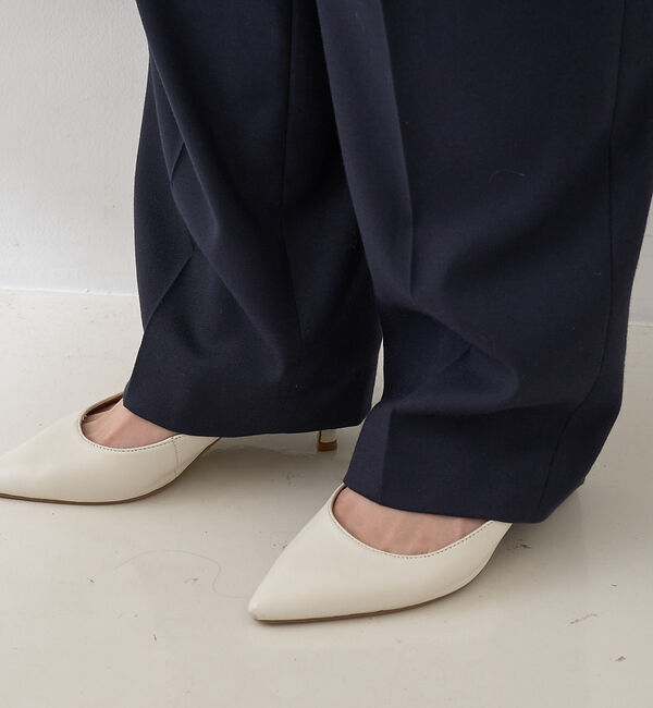 Rouge vif「【セットアップ対応】メンズライクウール混サキソニーテーパードパンツ」|その他|