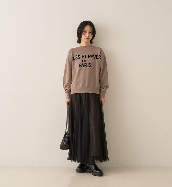 Rouge vif「【2025新色登場】ジャガードロゴニット」|ニット・セーター|