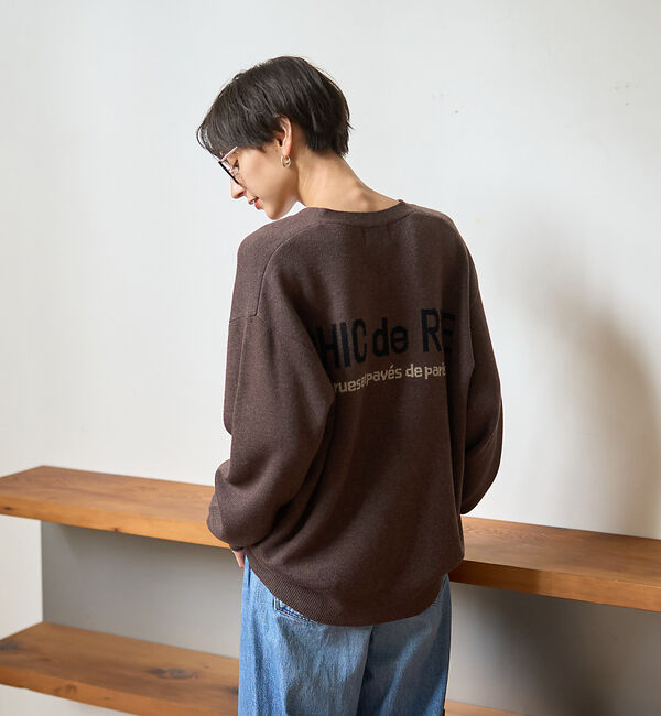 Rouge vif「ロゴニットカーディガン」|カーディガン|