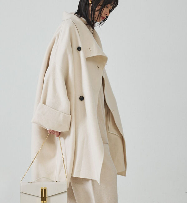 Rouge vif「【2サイズ展開】ウール混変形リバーコート」|その他|