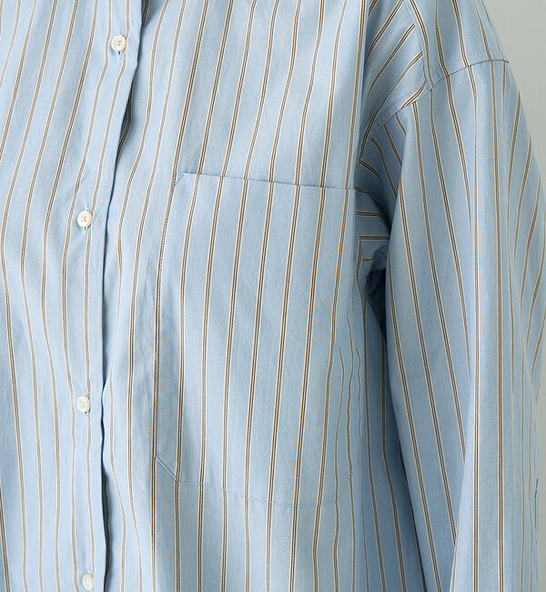 Rouge vif「ストライプメンズライクコットンシャツ」|シャツ・ブラウス|