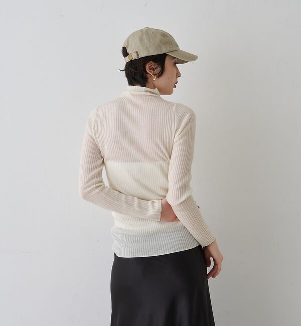 Rouge vif「防縮Wシアータートルリブニット」|ニット・セーター|