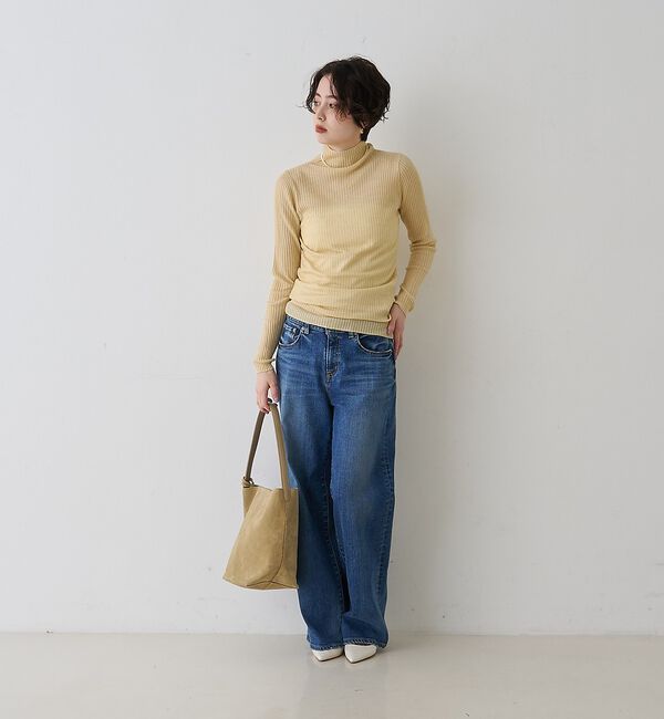 Rouge vif「防縮Wシアータートルリブニット」|ニット・セーター|