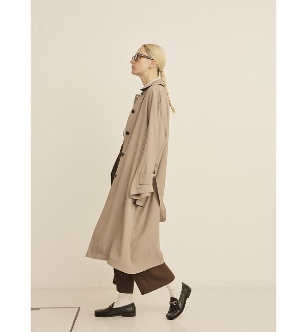 Rouge vif「【2サイズ展開】ステンカラーロングコート」|ステンカラーコート|